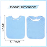 10 Pack Premium Adult Bib, Clothing Protectors for Adults 9.06 X 6.3 Inch Washable Adult Bibs for V1369-AZ3-W-18883