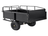 Heavy Duty ATV Trailer Steel Dump Cart, 750-Pound 15 Cubic Feet, Garden Utility Trailer with V952-HYTCTPK12CUFTVB4CV0