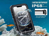 USP Apple iPhone SE and iPhone 8/7 Waterproof Case - Black, Military-Grade, V1202-V2-MPA-HDTWPISE78