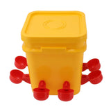Automatic Chicken Waterer Cup with 12L Handheld Barrel Poultry Drinking Equipemnt for Goose Duck V1294-YM0706-3111230182711