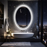 500x700mm LED Bathroom Mirror Oval Dimmable Anti-Fog V178-66711