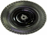 Pneumatic 16 Inch Wide Wheel Rubber Wheelbarrow Steel Wheel 16x6.50-8 V284-WHEEL5008