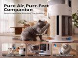 LUVIMO Pet Air Purifier H13 HEPA Smart Air Cleaner CADR 350 w/ Cat Toys for Home PET-PURI-SCRATCH01-WH