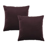 Bianca Pair of Vivid Coordinates Velvet European Pillowcases Plum 65 x 65cm V442-BCA-PILLOWC-VIVIDCOORD-PLUM-EU