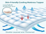 1000GSM Mattress Topper Viscose Derived from Bamboo, Thick Pillowtop Fitted Mattress Cover with 45cm V1317-TOP-AUSK-CL-BAI