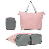 Shopper Bag Tote Bag Foldable Travel Laptop Grocery Nylon KO-DUAL PINK V274-GM-KOEBAG-SHOP-PK