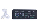 Air Quality Monitor Semiconductor USB Charging Indoor Temperature Humidity Carbon Dioxide V1294-YM0523-3113220002012