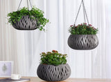 Garden Pots Hanging Rattan Hanging Basket Planter Water Barrier Designs No Rotten Rootss Plastic V1370-AZ4-13223