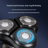 3-in-1 Electric Shaver for Men - USB Rechargeable, 8D Floating Heads, Travel Lock, Nose & Sideburn V888-ELOSUNG56176