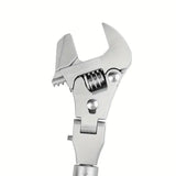 10-inch Telescoping Ratcheting Adjustable Wrench, 180-Degree Swivel Multi-Function Pipe Tool, V1232-WHYBS001