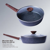 28cm PFOA Free Non-Stick Saute Pan with Lid V915-CV0053