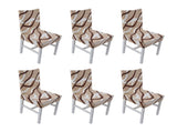 6PCS High Elasticity Chair Cover Removable Washable Dustproof Home Hotel Dining Chair CoversType 2 V1294-YM0523-3117220049012