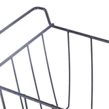 2 Pcs Freezer Wire Storage Basket PE Coated Hanging Rack Organizer Bin Black for Refrigerator V1294-YM0901-3113230263711