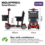 EQUIPMED ComfortCruise Large Mobility Scooter, 15km/h Top Speed, Up to 45km Range, Strong Climbing, V219-HMBMSCEQ1RDB