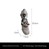 African Girl Exotic Figurine Lady Women Tribal Figurines Ornament Decorative Statue Home Decorations V1370-AZ4-04758