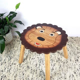 Hand Carved Children's Table Wooden LION Theme V277-PLANETHOLLYWOODLIONTABLE