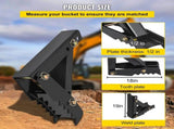 45.7 cm Backhoe Thumb, 12 mm Teeth Thickness Heavy Duty Excavator Thumb, Black Steel Weld On Thumb V952-FCMZ18INCBH12MM01V0