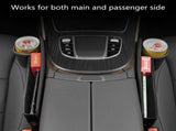 DEIKAL 2 Pack Car Leather Cup Holder Gap Bag - Car Seat Gap Filler & Organizer, Adjustable Seat Gap V1189-LWWAL-20260325-00119
