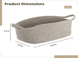 3PCS Cotton Rope Storage Baskets, Woven Baskets for Shelves, Decorative Linen Toy Storage Basket Set V1369-AZ3-W-08816