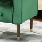 Lewisham Emerald Tufted Velvet Armchair V1041-JSF-5108-1EMERALD