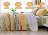 Classic Paisley Bloom Lightweight 3 Pc Bedspread & Pillow Cover Set V745-MAC080608Q13U