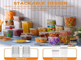 Airtight Food Storage Containers with Lids, 16 PCS Kitchen and Pantry Organization Canisters, V1079-FOODCONTAIN16