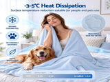 Giselle Cooling Blanket 240cm x 210cm King Summer Quilt Sleepers Double Sided CBK-240X210-BU