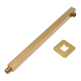 Wall Mounted Shower Arm Stainless Steel Quadrate Shower Head Extension Arm Shower Arm Pipe Gold V1294-YM0626-3112220084311