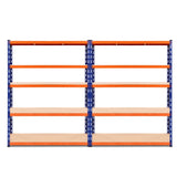 Giantz 2.4Mx1.8M Garage Shelving Warehouse Rack Pallet Racking Storage Blue WR-E-12X18-BOX2