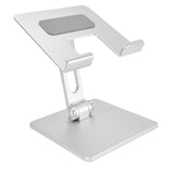 Tablet Stand Holder Aluminum Alloy Universal Desktop Adjustable Foldable Phone Tablet Bracket Silver V1294-YM0714-3116210062711