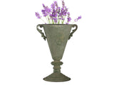 Tuscan Embossed Flute Urn w/ Handles 22x40cm V637-37061URN