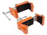 2pcs Cabinet Claw Aluminum Alloy Cabinet Claw Clamps for Installing Cabinetry Face Frame Orange V1294-YM0703-3114230029611