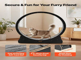 Cat Exercise Wheel, 120 cm Wooden Cat Running Wheel for Indoor Cats up to 12.7 kg, Cats Treadmill V952-MZMPBJLHSMDB3N5ZN001V0