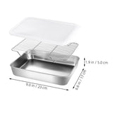 BBQ Grease Tray Storage Holder Set for Home Kitchen Use, and Easy to Clean V1369-AZ3-W-25375