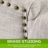 2X French Provincial Dining Chair Oak Leg AMOUR CREAM V274-FT-FC8443-CR