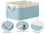 LGCASL Fabric Storage Box, Fabric Storage Box, Storage Basket with Handles and for Clothes Shelves V1189-LWWAL-20260325-02669