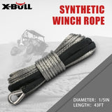 X-BULL Synthetic Dyneem Rope 5.5MM x 13M SK75 Car Tow Recovery Winch Cable Line V211-AUEB-XBSR002X10