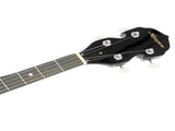 Karrera 5-String Resonator Banjo - Black 5S-BANJO-BLK