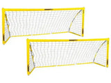 2x Summit Pop Up Fastnet Soccer Goal Futsal Football Portable Flexible 1.5m x 0.9m V563-FAST1200-2PCS