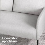 Artiss Armchair 4 Seater Sofa Set Pillow Gery Kane UPHO-B-ARM08-4S-FB-GY