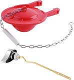 Large 3-Inch Toilet Flapper with Toilet Handle Replacement Compatible with TOTO THU068CP Trip Lvr V1258-DP02-C-827
