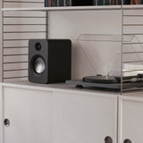 Kanto REN 200W Powered Bookshelf Speakers with HDMI ARC, USB-C, and Bluetooth 5.3 - Matte Black, V398-KO-RENMB-I