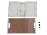 Foldable Camping Storage Box with Lids Versatile Stackable Movable Portable Camping Storage Bin with V1294-YM0901-3117240206312