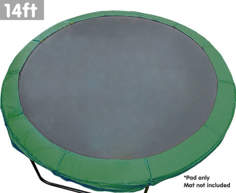 Trampoline 14ft Replacement Outdoor Round Spring Pad Cover - Green TRP-PAD-GN-14