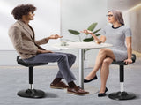 Active Chair with Handle, Height-Adjustable Wobble Chair Made of Elastic Fabric & 45 mm V952-PHZDZYXWHJGGF89KTV0