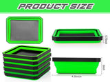 10 Pcs Magnetic Tool Tray Collapsible Foldable Parts Trays Set Magnetic Screw Tray Magnetic Parts V1258-DP02-C-2254