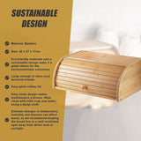 Bamboo Bread Box Kitchen Storage V63-921031
