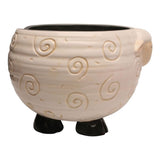 Ceramic Yarn Bowl Knitting Bowl - Holds of Yarn for Free Needlecrafts, 6inch W x 4.5inch H V1369-AZ3-W-11475
