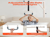 Trapeze Bar for Bed Mobility, Height-Adjustable Bed Trapeze with 2 Casters, 350LBS Weight Capacity V952-CSDJLDXDJSJZTUI9AV0