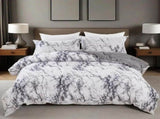 Gray Marbled Como Serenity Quilt / Doona / Duvet Cover set V745-AQ081487E3